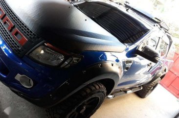 Ford Ranger 2014 Manual Blue Pickup For Sale 