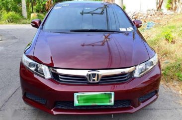 Honda Civic EX 2012 AT Red Sedan For Sale 