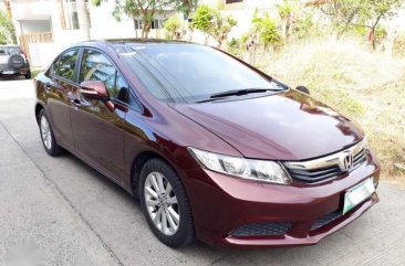 Honda Civic EX 2012 AT Red Sedan For Sale 