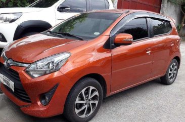 2017 Toyota Wigo 1.0G Automatic Gasoline Orange Metallic 4tkms