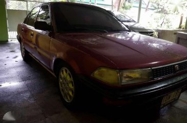Toyota Corolla 1991 model XL5 Red For Sale 