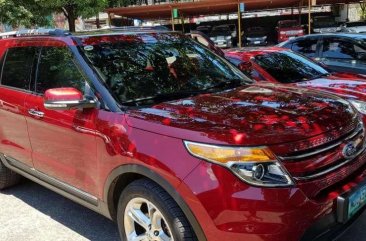 Ford Explorer 2013 AT Red SUV For Sale 