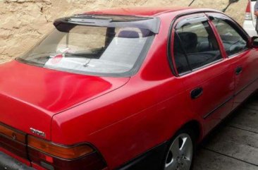 Toyota Corolla XE 1991 Model Red For Sale 