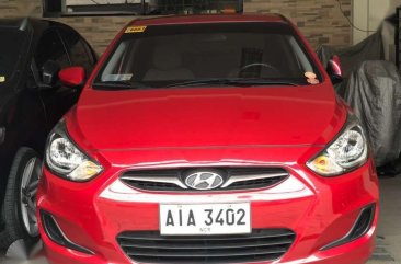 2015 Hyundai Accent Automatic Red Sedan For Sale 