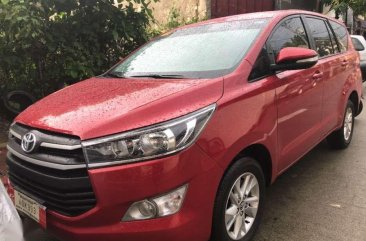 2017 Toyota Innova 2.8 E Red Manual For Sale 