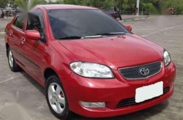 2005 TOYOTA VIOS E Manual Red For Sale 