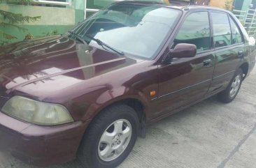 Honda City 1999 Model Red Sedan For Sale 