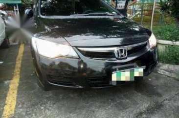 honda civic 2007 18V black sedan for sale 