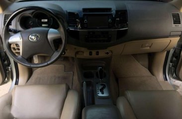 Toyota Fortuner G AT 2013 Beige SUV For Sale 