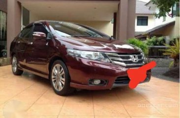 Honda city 2013 red sedan for sale 