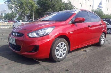 2014 Hyundai Accent Red Gas Manual For Sale 