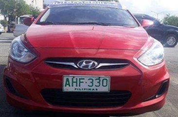 2014 Hyundai Accent Red Gas Manual For Sale 