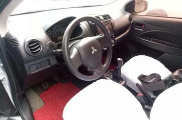 Mitsubishi Mirage Hatchback GLX 2013 MT Silver For Sale 