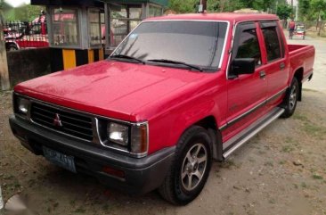 mitsubishi L200 1998 red pickup for sale 