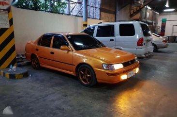 1996 toyota corolla GLi orange for sale 