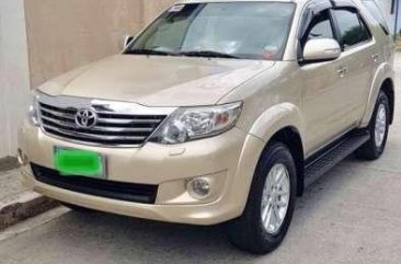 toyota fortuner g at diesel 2012 for sale 