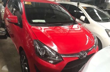 2017 Toyota Wigo 1000G VVTI Automatic GAS Red for sale 