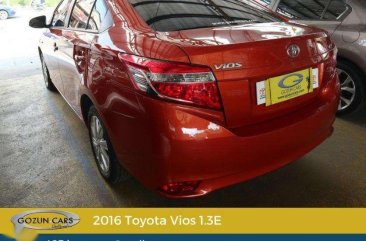 2016 Toyota Vios 1.3E Automatic P568,000