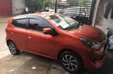 2018 Toyota Wigo 1.0 G Manual Orange Vvti