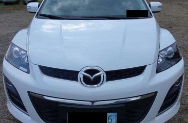 2011 Mazda CX-7 White with black interior