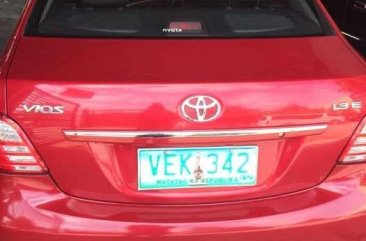 2012 TOYOTA Vios E manual red FOR SALE