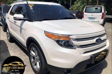 2013 Ford Explorer 4x4 A/T Gas White P 335,400 cash out