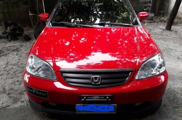 Honda Civic 2001 Gasoline Manual Red