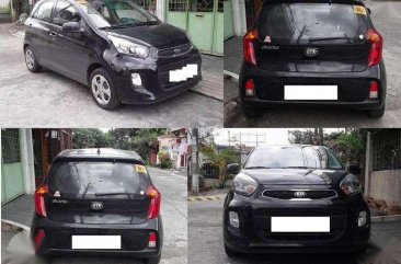 Black Kia Picanto EX 2015 AT for sale 