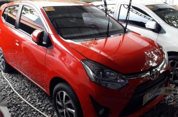 2018 Toyota Wigo 1.0G Manual Gas Red