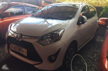 Toyota Wigo 2018 10 G Manual White 1st onwed