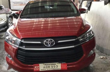 2017 Toyota Innova 2.8 E Diiasel Red Manual