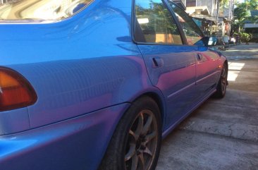 Honda Civic 1995 Gasoline Manual Blue for sale