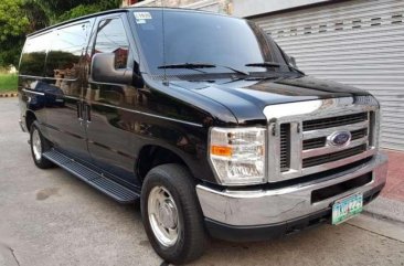 2011 Ford E150 Black Captain seats