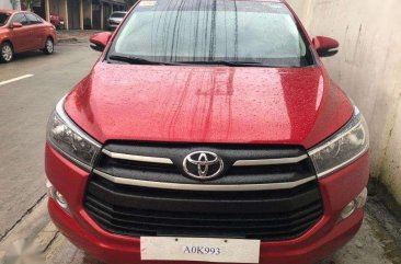 2017 Toyota Innova 2.8 E Manual Red Mica