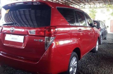 TOYOTA Innova E 2017 Manual Red-Located at Quezon City