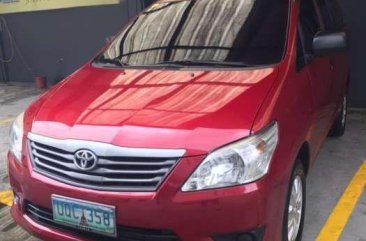 TOYOTA Innova E 2013 dsl Manual transmission Red