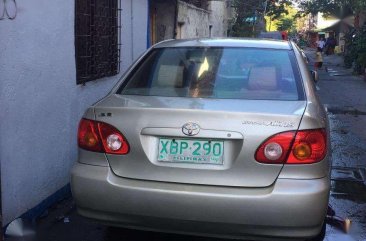 2002 Model Manual Toyota ALtis E