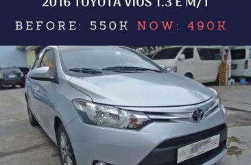 2016 Toyota Vios 13 E MT First Owned Wigo Eon Picanto Mirage Ciaz