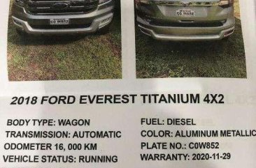 2018 FORD Everest Titanium 4X2 FOR SALE