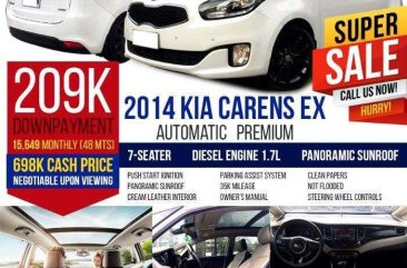 2014 Kia Carens EX AT Top of the line 1.7 diesel automatic