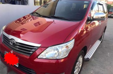 Toyota Innova E Manual transmisision 2013 model