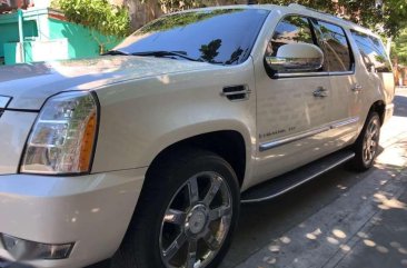 2008 Cadillac Escalade ESV Long Wheel Base White Pearl