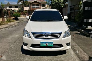 2012 Toyota Innova G Diesel White Pearl