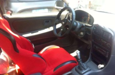 Mitsubishi Lancer color blue glxi all power. 1996 model