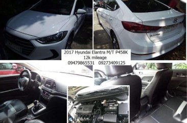 2017 Hyundai Elantra M/T 12k mileage P458 (white)