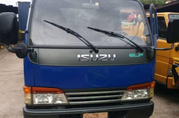 1997 Isuzu Elf Mini Dump 4x2 High Deck, High Side Blue