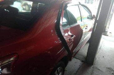 Toyota Vios 1.3 E 2012 Model Red Manual Transmission