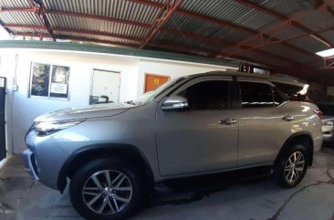 Toyota Fortuner V 2017 Silver for sale