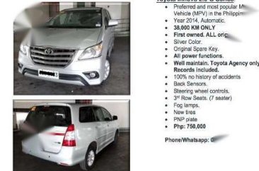 Toyota Innova 2014 for sale