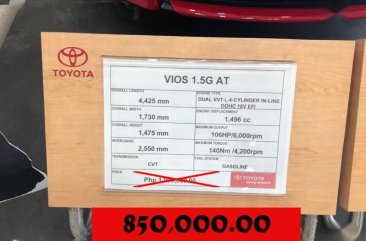 2019 Toyota Vios for sale